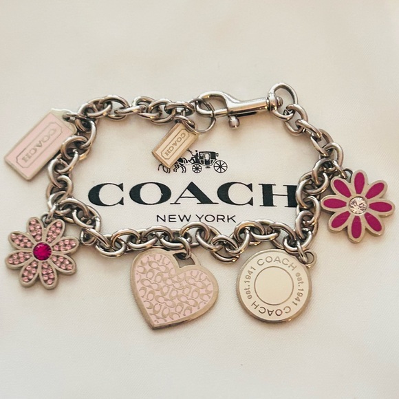 Coach Y2K Heart And Flower Charm Bracelet - Picture 13 of 13